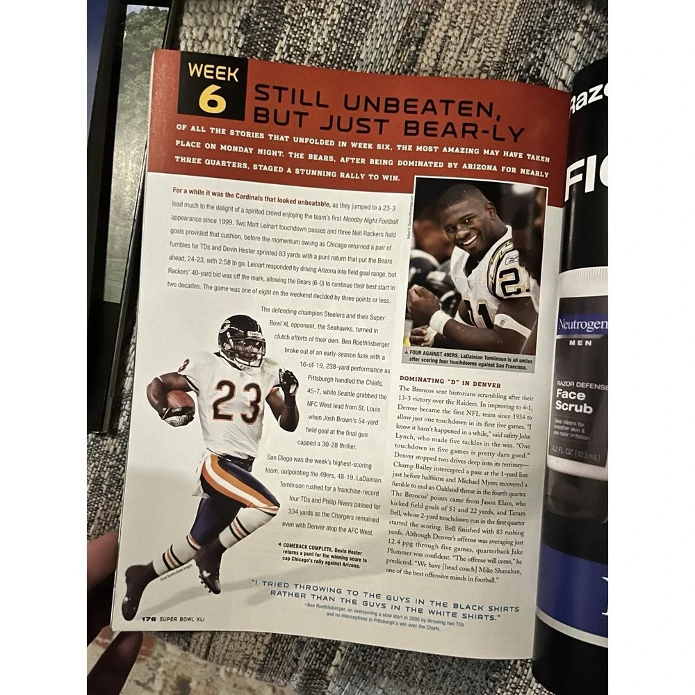 Super Bowl XLI Program Book Chicago Bears Indianapolis Colts 2007 AFC vs NFC NFL